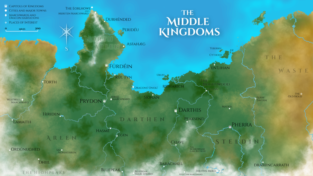 A map of the Middle Kingdoms
